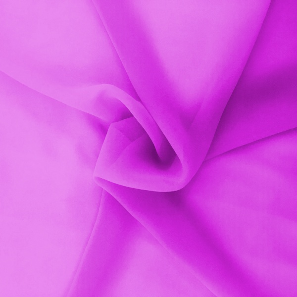 Chiffon Fabric Mid Magenta